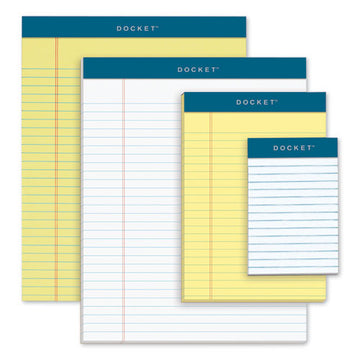 TOPS™ Docket Ruled Perforated Pads, Narrow Rule, 50 White 5 X 8 Sheets, 12-pack freeshipping - TVN Wholesale